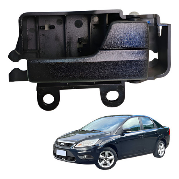 Maçaneta Interna Porta Dianteira Direita Focus 2.0 2009 2012 Preto Dianteira