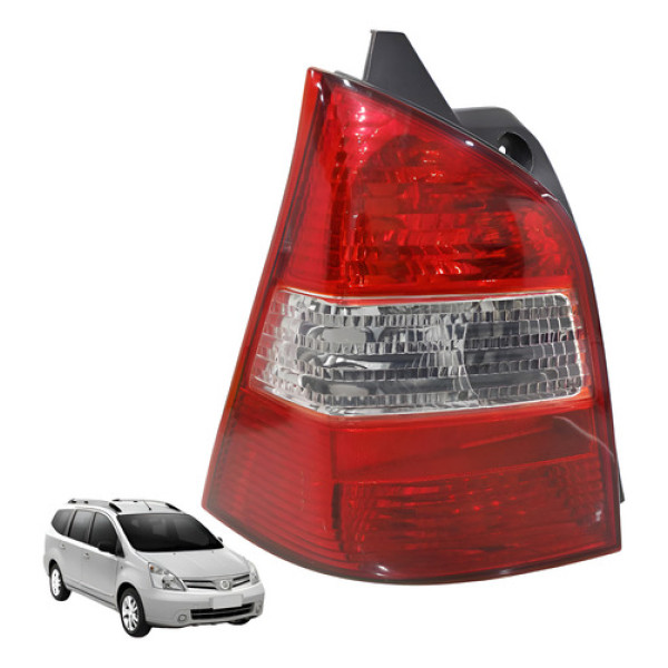  Lanterna Traseira Esquerda Livina 1.6 Flex 2009 2012 Esquerdo/motorista Vermelgo
