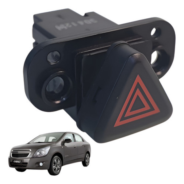 Interruptor Luz Emergencia Cobalt 1.8 Ltz 2013 2014 Preto