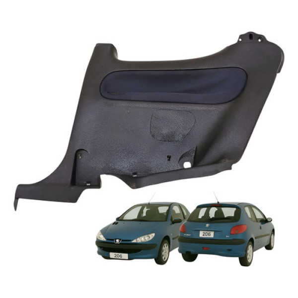 Forro Lateral Traseiro Direito Peugeot 206 2000 9629338877