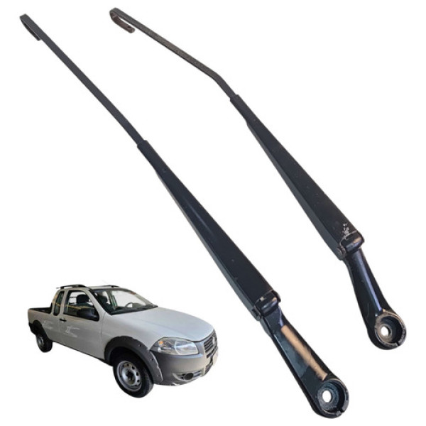 Par Braço Limpador Parabrisa Fiat Strada Working 1.4 2012 Direito