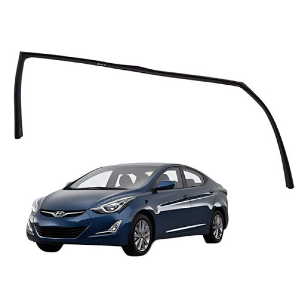 Canaleta Vidro Dianteiro Direito Elantra 1.8 2012 2013 Preto