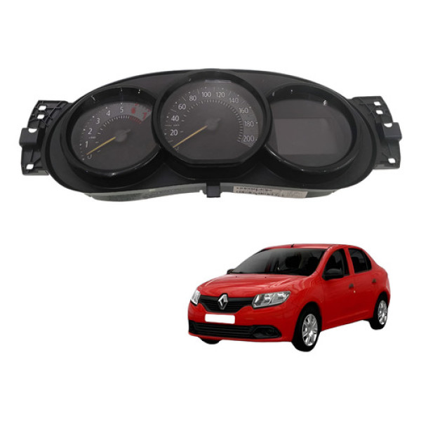 Painel Instrumentos Renault Logan 2015 2018 1.0 3cc Preto