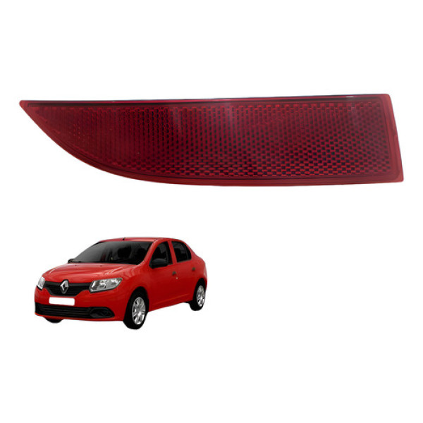 Refletor Traseiro Direito Renault Logan 2015 2018 Vermelho