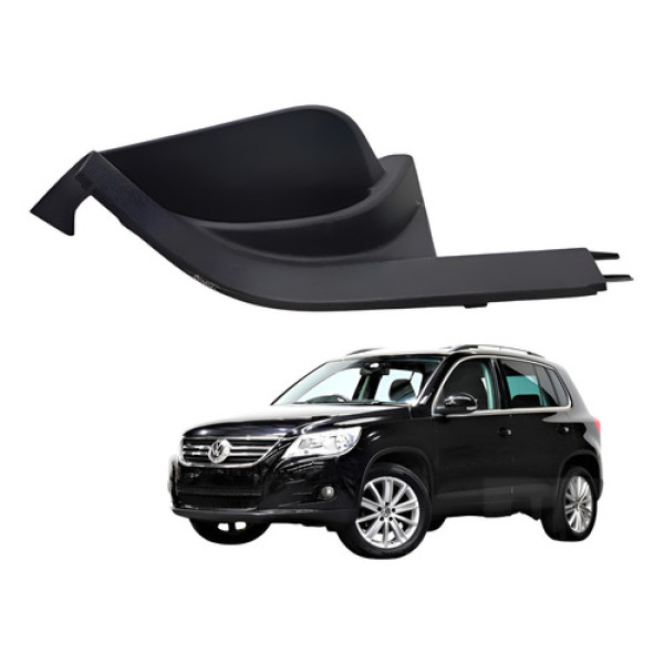 Acabamento Soleira Porta Traseira Direita Tiguan 2.0 2010 Preto