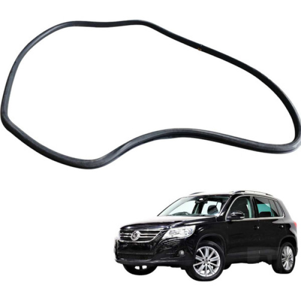 Borracha Vedação Porta Traseira Esquerda Tiguan 2.0 2010 Preto