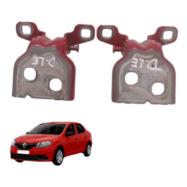  Par Dobradiça Diant Esquerda Renault Logan 2015 2018 Sado