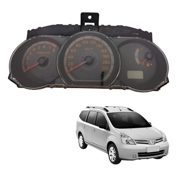  Painel Instrumentos Livina 1.6 Flex 2009 2012 Preto