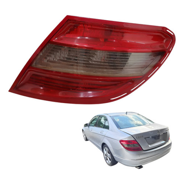 Lanterna Traseira Direita C200 Kompressor 1.8 2009  Direito/passageiro Vermelho