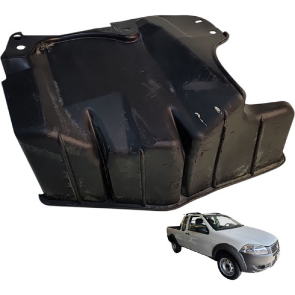 Defletor Interno Paralama Direito Fiat Strada Working 2012 Preto