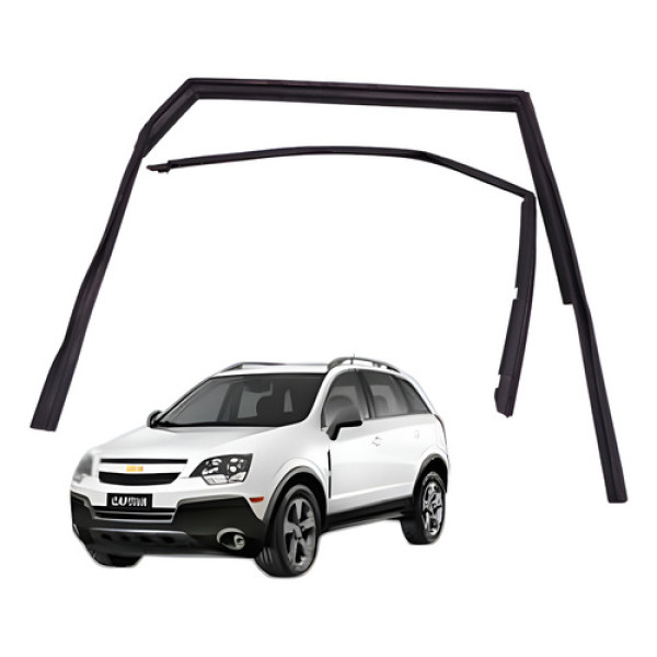 Canaleta Vidro Traseiro Direito Kit Captiva 2.4 185cv 2012 Preto
