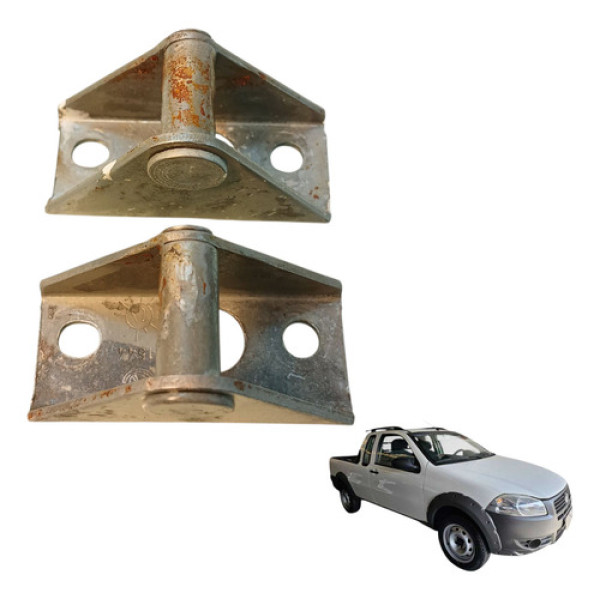 Batente Tampa Traseira Par Fiat Strada 1.4 Working 2012