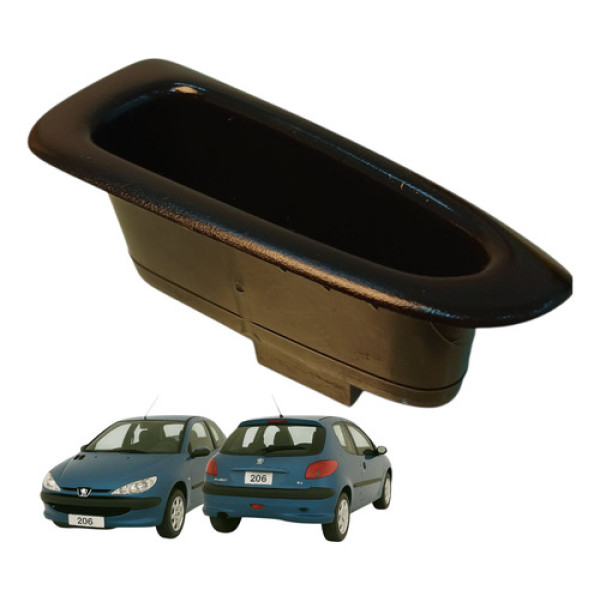 Puxador Interno Porta Dianteira Direita Peugeot 206 2000  Preto