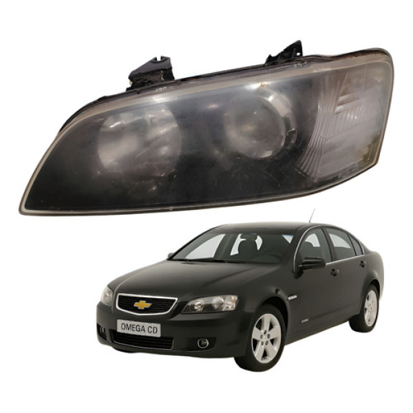 Farol Esquerdo (detalhe) Gm Omega 3.6 V6 2008 2009 2010 Esquerdo/motorista