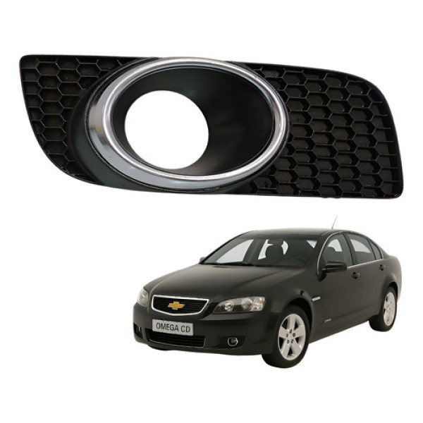 Grade Farol Milha Direito Omega 3.6 2008 2009 201092176621 Preto