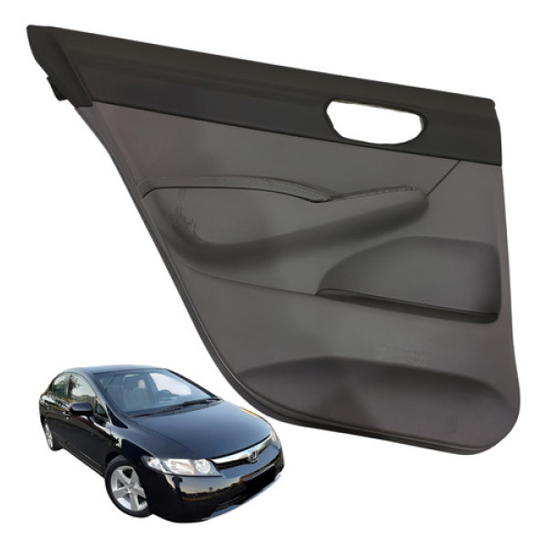 Forro Porta Traseira Esquerda Honda Civic Lxs 2007 2011