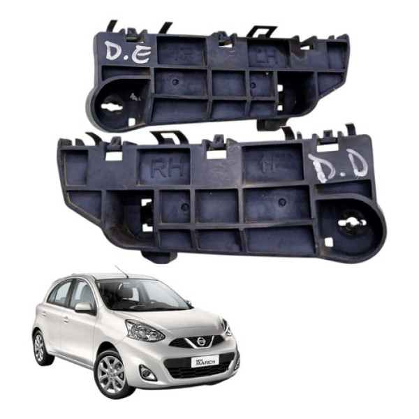 Suporte Parachoque Dianteiro Par March 1.0 3cc Sv 2016 