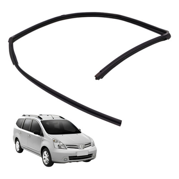 Borracha Guarnição Vidro Dianteira Esquerda Livina 2009 2012 Preto