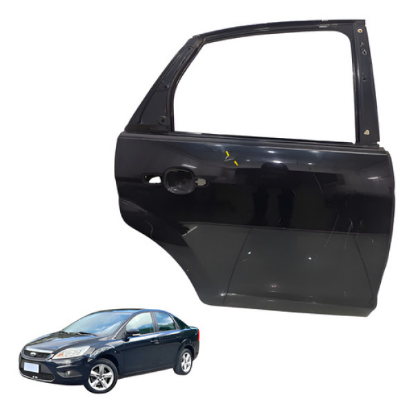 Porta Traseira Direita Ford Focus Automatico 2.0 2009 2012 Direito Preto