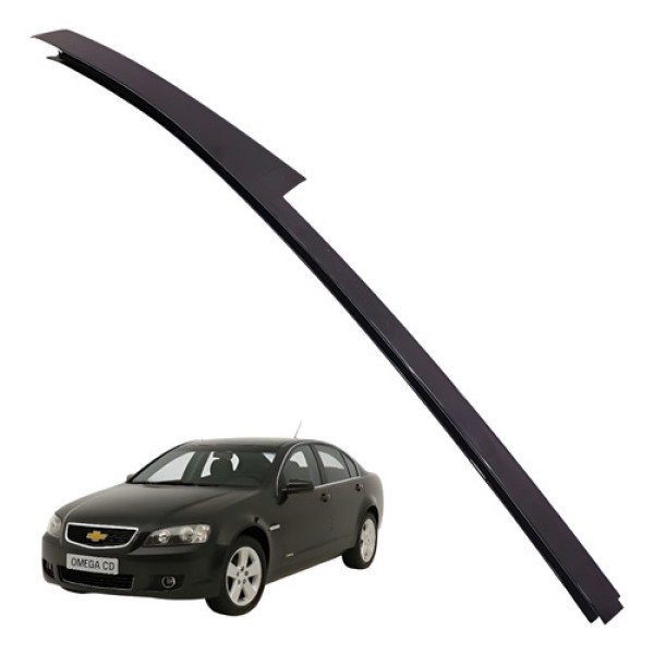 Guia Vidro Traseiro Esquerdo Omega Cd 3.6 2008 2009 2010 Preto