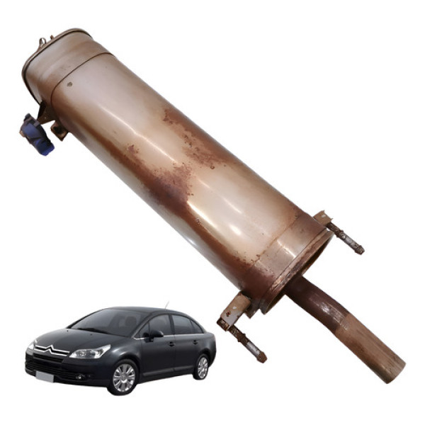 Ponteira Silencioso Escapamento Citroen C4 Pallas 2009 Prateado