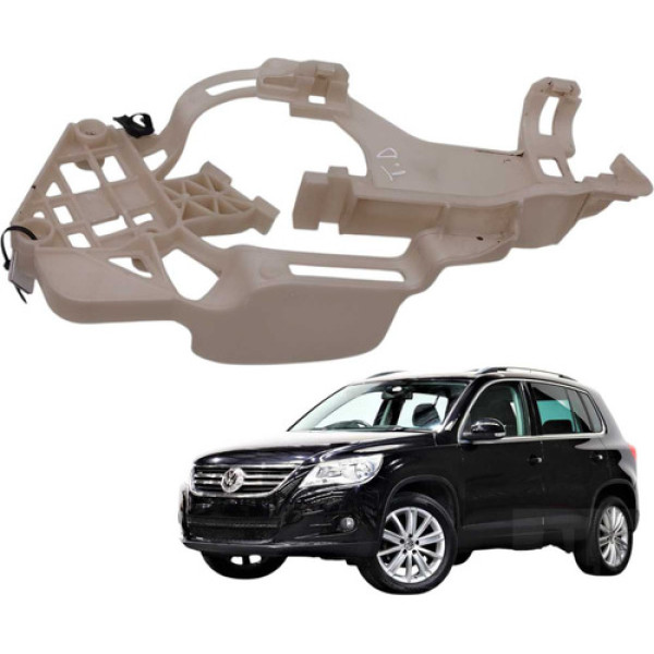 Suporte Fechadura Traseira Direita Tiguan 2.0 Tsi 2010