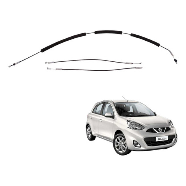 Cabo Fechadura Porta Traseira Esquerda March 1.0 Sv 2016 