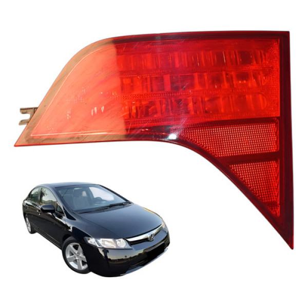 Lanterna Direita Tampa Traseira Honda New Civic 2007 2011 Direito/passageiro Vermelho