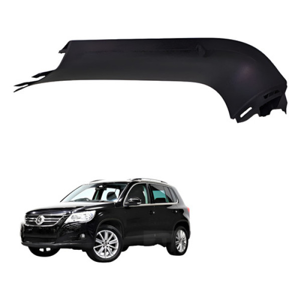 Acabamento Interno Esquerdo Tampa Traseira Tiguan 2.0 2010 Preto