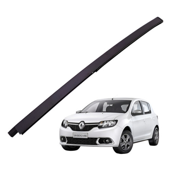 Guia Canaleta Vidro Traseiro Esquerdo Sandero 1.0 3cc 2017 Preto