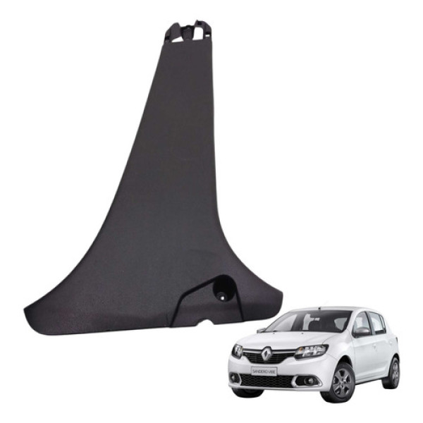 Moldura Direita Coluna Central Renault Sandero 1.0 3cc 2017