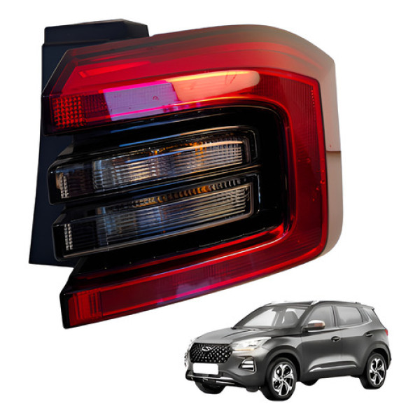Lanterna Traseira Direita Chery Tiggo 5x 1.5 Flex 2021 Direito/passageiro Vermelho