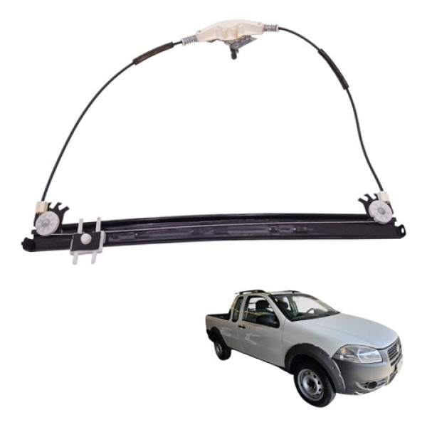 Maquina Vidro Esquerda Fiat Strada 1.4 2p 2012