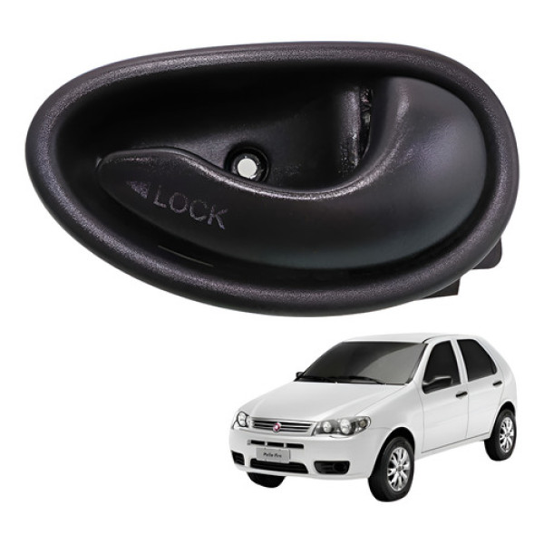  Maçaneta Interna Traseira Direita Palio 1.0 Fire 2008 2012