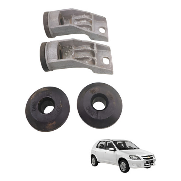 Kit Suporte Radiador Chevrolet Celta 2008 2012 1.0 4p Cinza