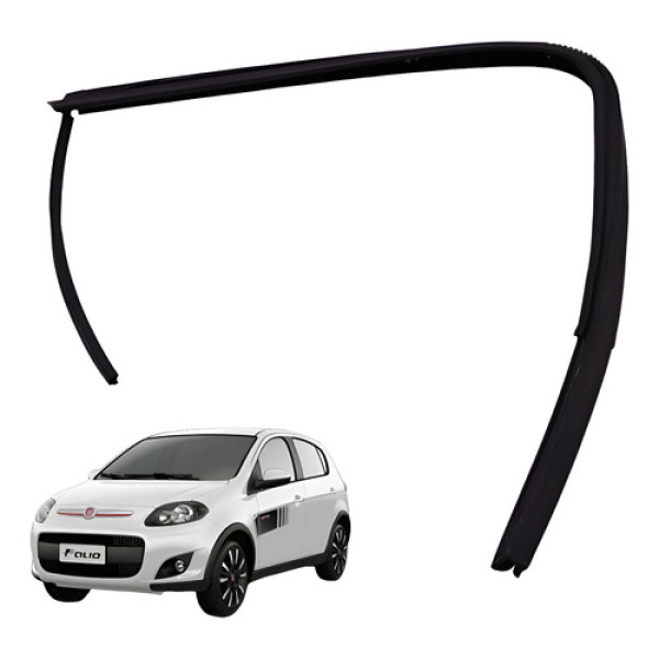  Borracha Guarniçao Traseira Esquerda Palio Dualogic 2014 Preto