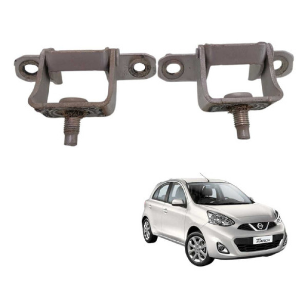  Par Dobradiça Tampa Traseira March 1.0 3cc Sv 2016