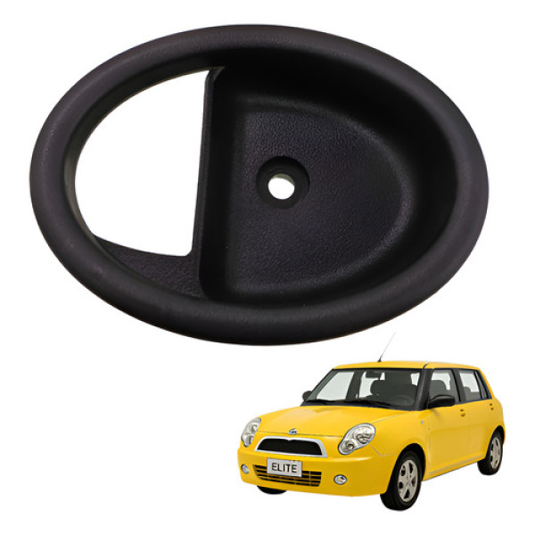 Moldura Maçaneta Interna Dianteira Direita Lifan 320 2011 Preto