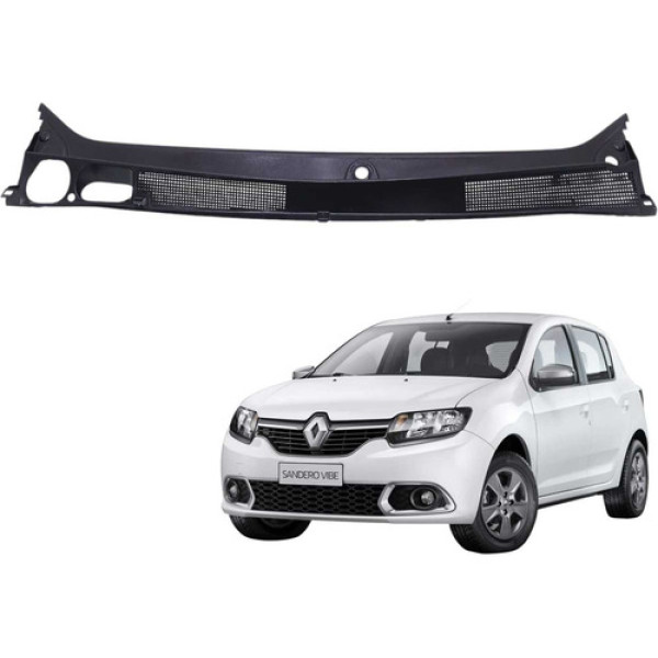 Grade Churrasqueira Renault Sandero 1.0 3cc 2017 Preto Ambos Os Lados