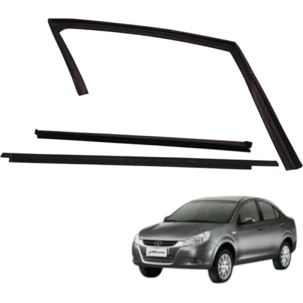  Kit Pestana Canaleta Vidro Dianteiro Direito Jac J3 2012