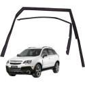 Canaleta Vidro Traseiro Direito Kit Captiva 2.4 185cv 2012 Preto