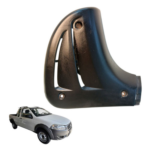 Acabamento Esquerdo Caçamba Fiat Strada 1.4 Working 2012 Preto Preto