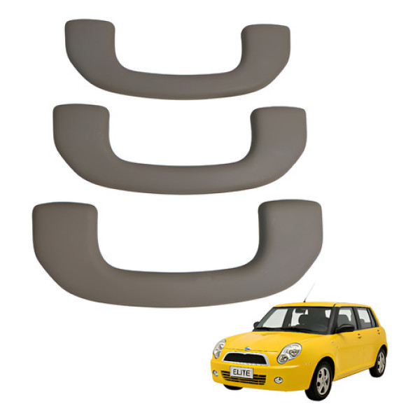 Alça Teto Pega Mao Kit Lifan 320 1.3 16v 2010 2011 Bege