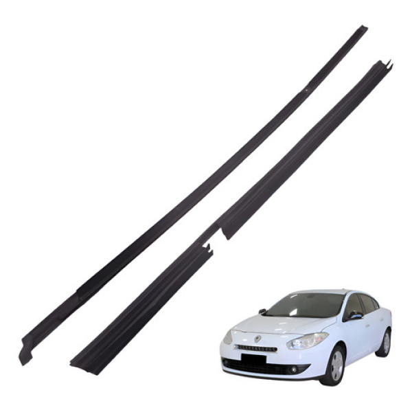 Kit Pestana Traseira Direita Fluence 2011 2016 2.0 Aut Preto