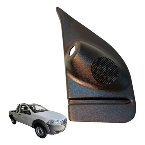 Moldura Interna Retrovisor Esquerdo Fiat Strada 1.4 2012 Preto