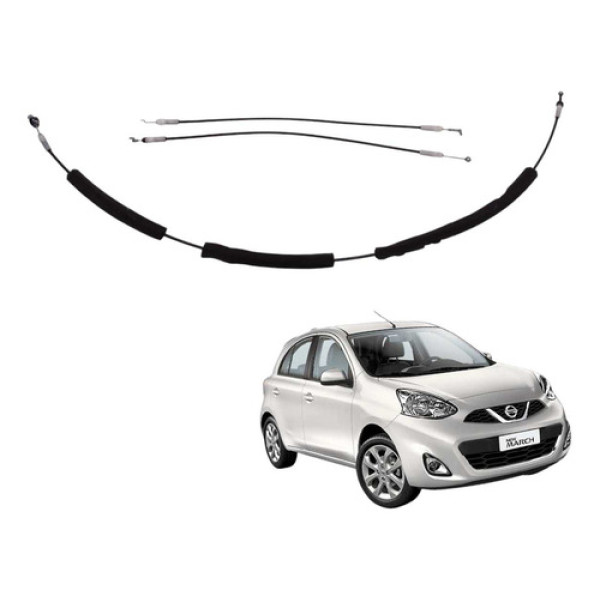 Cabo Fechadura Porta Traseira Direita March 1.0 3cc Sv 2016