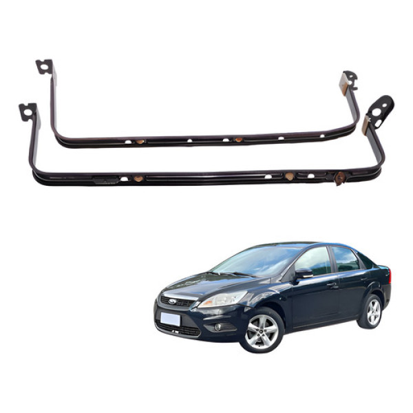 Cinta Fixação Tanque Combustivel Par Focus 2.0 2009 2012 Preto