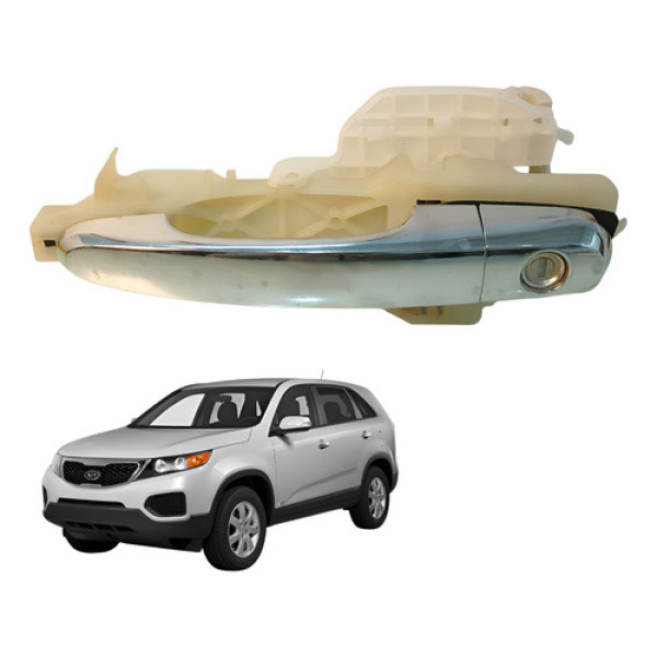 Maçaneta Externa Porta Dianteira Esquerda Sorento 2.4 2012 Cinza Dianteira