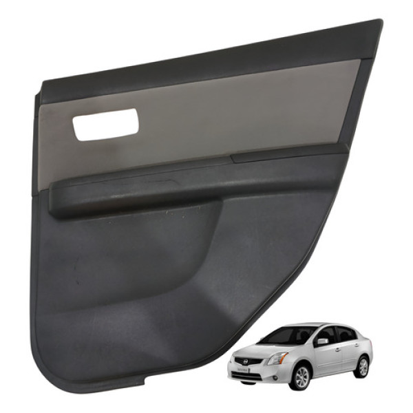 Forro Porta Traseira Direita Nissan Sentra 2.0 2011 2012 Preto
