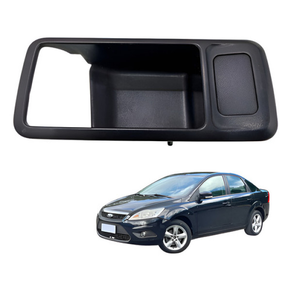 Moldura Maçaneta Interna Dianteira Esquerda Focus 2009 2012 Preto